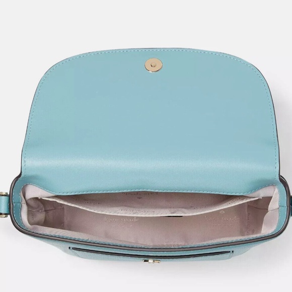 Kate Spade Elsie Pebbled Leather Crossbody in Smoky Blue REDUCED/ PRICE FIRM - Picture 4 of 7